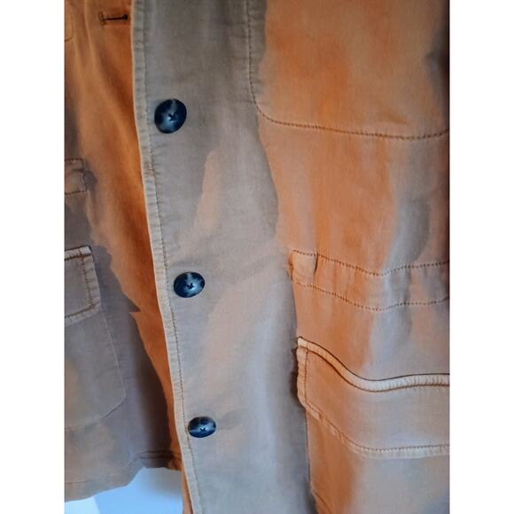 Jjill Xl Women's Jacket Toffee Brown Cotton Button Front Classic - Picture 7 of 11